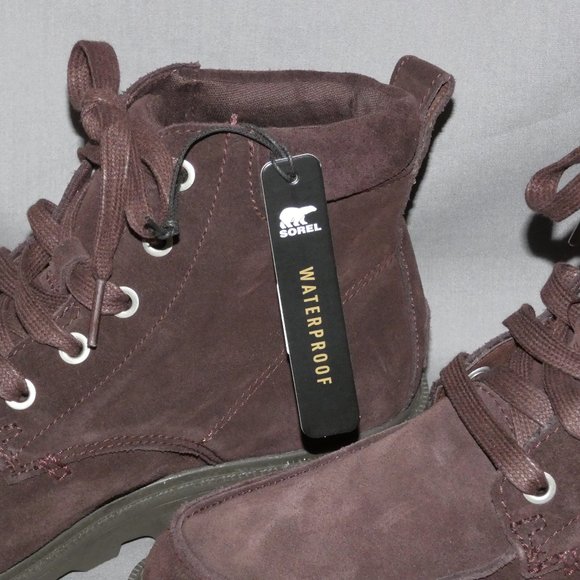 Sorel brown suede waterproof lace-up boots - Picture 4 of 10